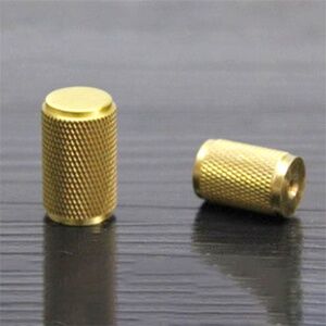 Set of 4 Textured Cabinet Drawer Knobs Pulls Handles Gold Knurled Cabinet Knobs